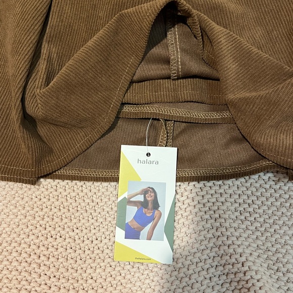 HALARA CORDUROY PLEATED SKIRT WITH SHORTS NWT - Picture 6 of 7